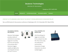 Tablet Screenshot of deuterontech.com